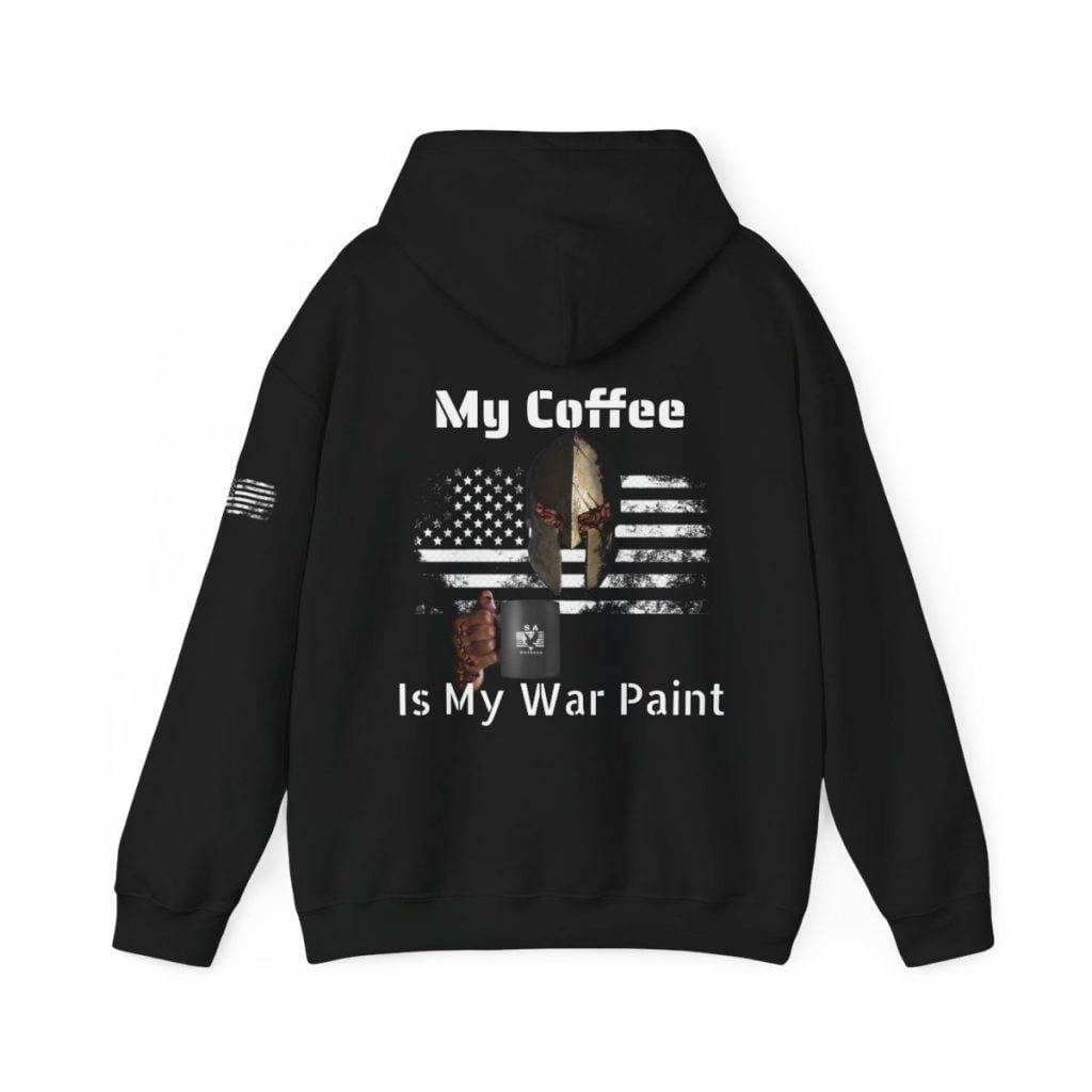 S.A. Self Defense Coffee is War Paint Hooded Sweatshirt