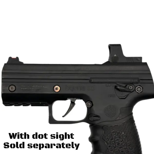 Byrna ProFiber Top Cover Slide Sight with S.A. Self defense red dot sight attached