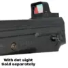 Byrna ProFiber Top Cover Slide Sight with S.A. Self defense red dot sight attached angle