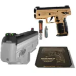 S.A. Self Defense has the Byrna SD Basic Box with Profiber sight option Tan