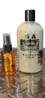 S.A. Self Defense Beard Oil and Body Wash bundle 100 natural and organic
