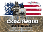 S.A. Self Defense Cedarwood scent Body Wash all Natural and Organic