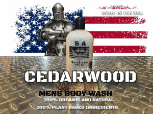 S.A. Self Defense Cedarwood scent Body Wash all Natural and Organic