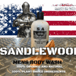S.A. Self Defense Body Wash 100% Plant based, Natural & Organic (Sandlewood Scent)