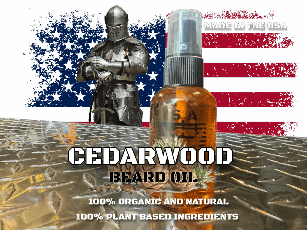 S.A. Self Defense cedarwood scent Beard Oil all Natural and Organic