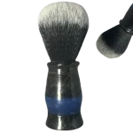 Barber Shaving brush Epoxy Heros Blue Line with 22mm tuxedo knot