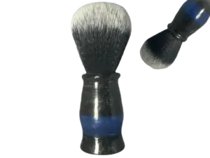 Barber Shaving brush Epoxy Heros Blue Line with 22mm tuxedo knot