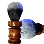 Barber Shaving brush cedar handle with tuxedo brush
