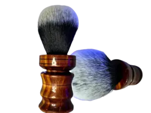 S.A. Self Defense Barber Braber Shaving brush cedar handle with tuxedo brush