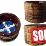 Barber Shaving Bowl cedar, epoxy and marble