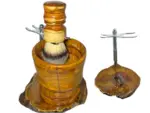 S.A. Self Defense Barber shaving stand show shaving bowl and shaving brush