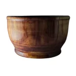 Barber Shaving Bowl Cedar Large With epoxy finish