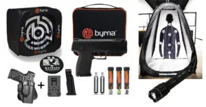 S.A. Self Defense Byrna LE Starter Bundle with Byrna targets and holsters