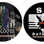 "Thank you for our freedom" Vinyl Sticker thats Removable, Waterproof and UV Resistant 3 inch