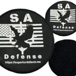 S.A. Self Defense PVC Velcro Patch 3 inch