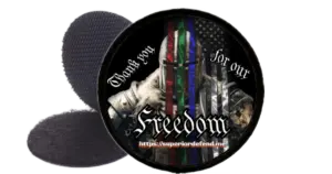 S.A. Self Defense thank you heros with Byrna products free velcro patch