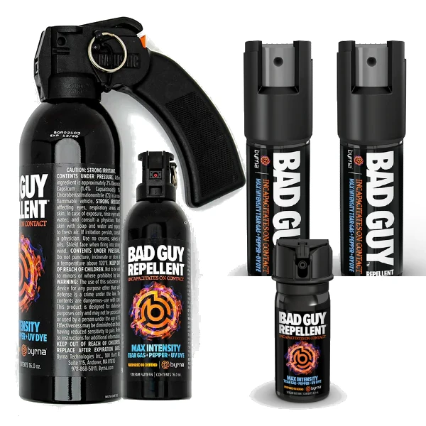 Byrna pepper and tear gas spray at S.A. Sefl Defense