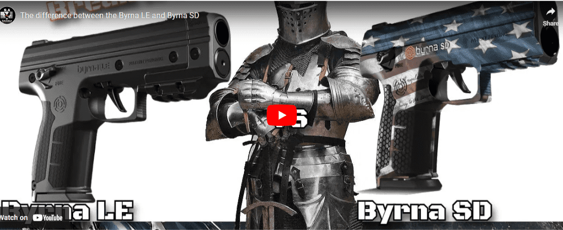 Video demostrating the diffrence between the Byrna SD abd Byrna LE