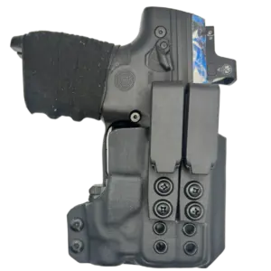 S.A. Self Defense Kydex holster fits Byrna SD with S,A, Self Defense mini 1300 laser