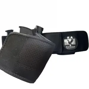 Byrna LE and Byrna SD running sports holster with extra magazine and phone holder belly made by S.A. Self Defense breathable