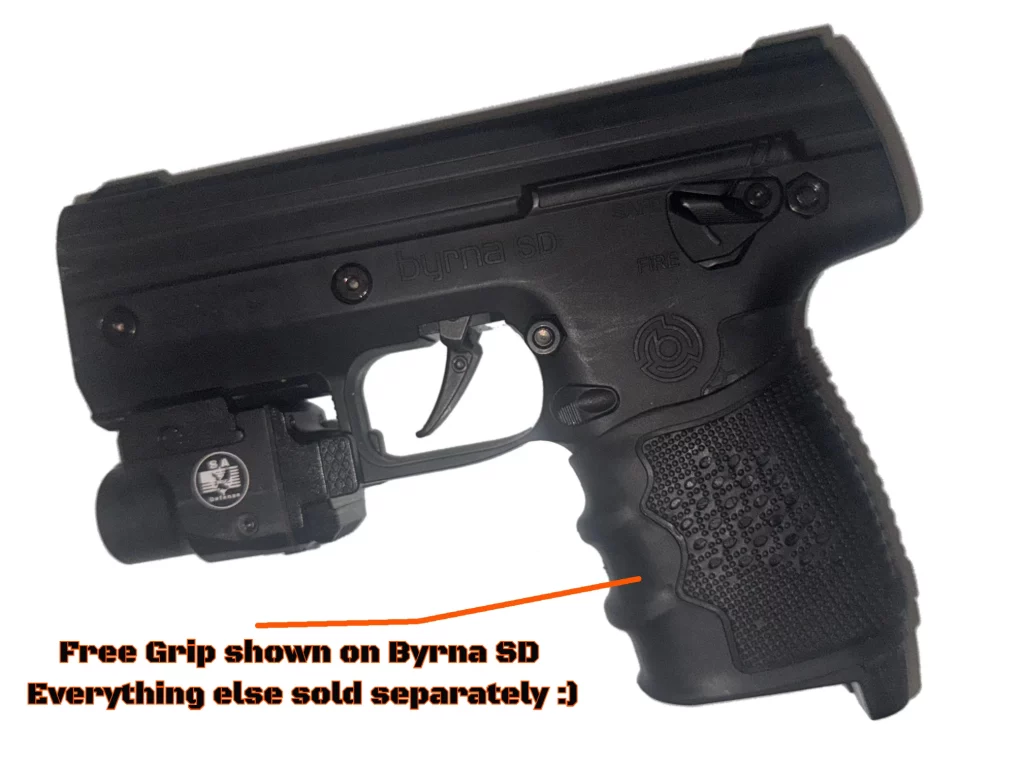 Free S.A. Self Defense Hand Grip registration 2 S.A. Self Defense handle grip fro Byrna SD and Byrna LE