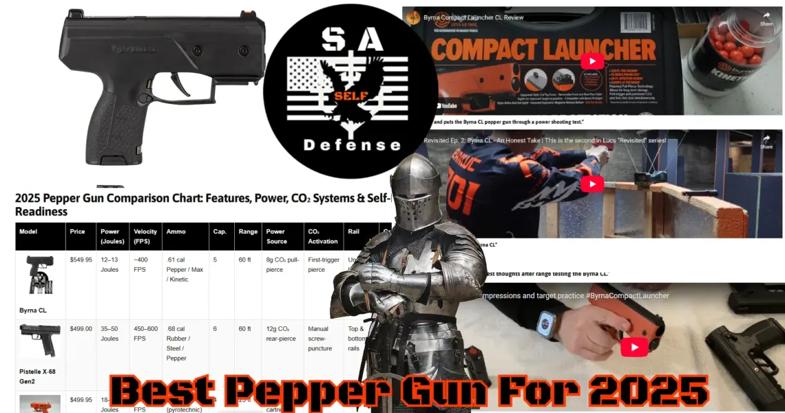 S.A. Self Defense Compares and shows best pepper gun for 2025