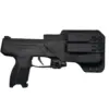 S.A. Self Defense Holster fits Byrna CL with Crimson Trace laser with byrna cl going in