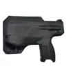 S.A. Self Defense Holster fits Byrna CL with Crimson Trace laser with byrna cl in back