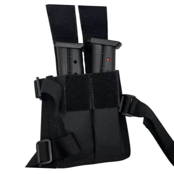 S.A. Self Defense Shoulder Holster for byrna cl and Byrna SD 2 magazine holster view open .68 view