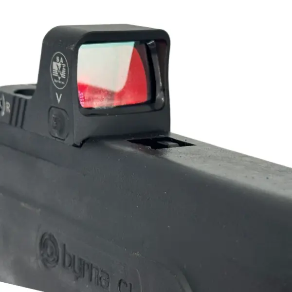 S.A. Self Defense red dot sight for the Byrna CL s.a. angle byrna cl