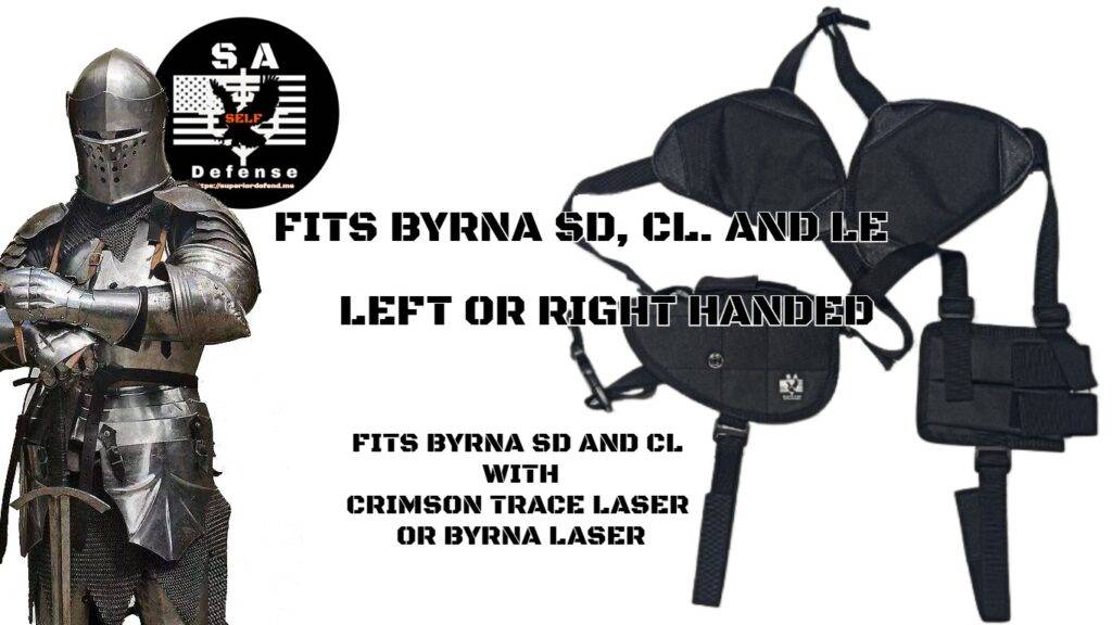 The Ultimate Shoulder Holster for Byrna CL, SD & LE: Comfort, Confidence & Real-World Carry 3 S.A. Self defense Shoulder Holster for the Byrna SD, LE and CL FEATURES 2