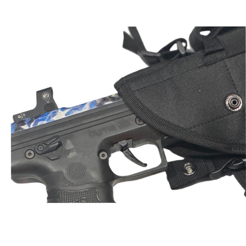 The Ultimate Shoulder Holster for Byrna CL, SD & LE: Comfort, Confidence & Real-World Carry 7 S.A. Self defense Shoulder Holster for the Byrna SD, LE and CL. with dot sight and SD jpg