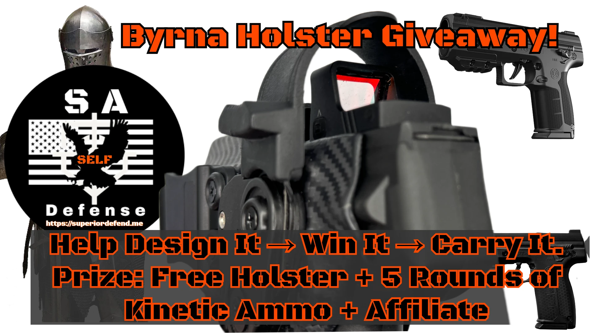 S.A. Self Defense Byrna Holster Giveaway Contest – Help Design the Next Holster & Win!