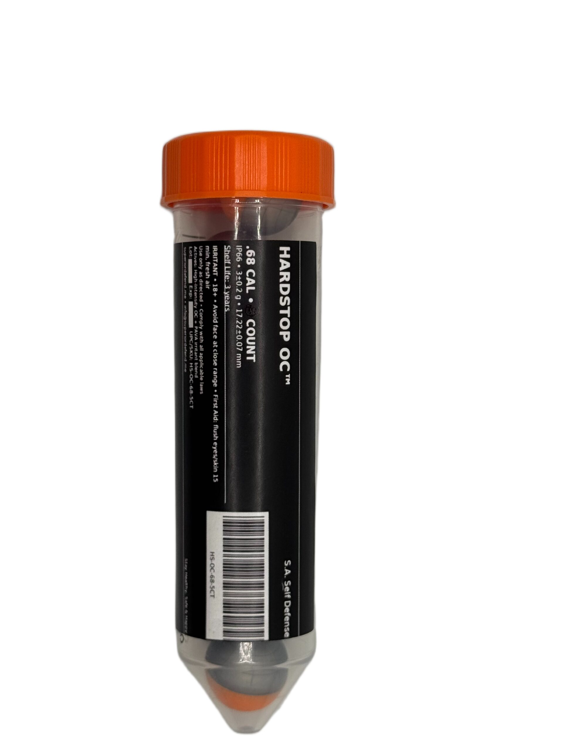S.A. Self Defense .68 Cal HardStop Pepper Spray Ammo / Projectiles 8 S.A. Self Defense .68 Cal Pepper Ammo Hardstop Ammo 7 count back
