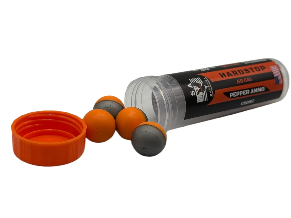 S.A. Self Defense .68 Cal HardStop Pepper Spray Ammo / Projectiles 9 S.A. Self Defense .68 Cal Pepper Ammo Hardstop Ammo