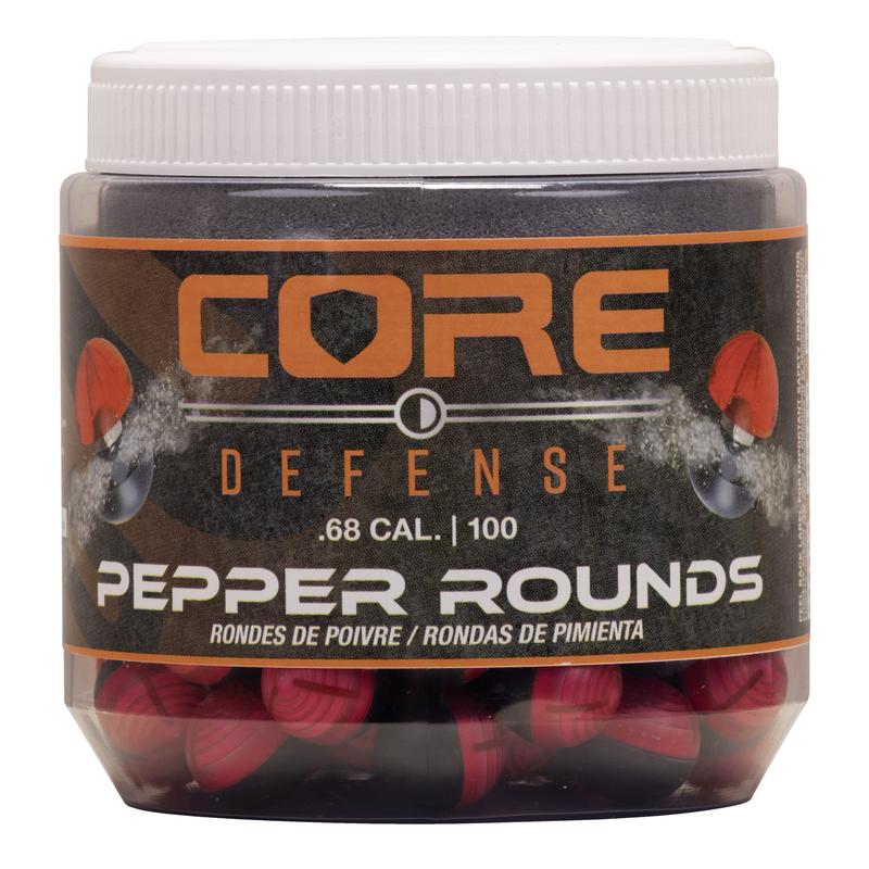 🔴 P2P Core Defense Pepper Rounds .68 Cal – Steel Core (100 Count) 1 2292314 Core Defense .68 cal Pepper Rounds 100ct Jar_alt5