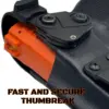 S.A. Self Defense OWB LeveL 2 Holster For the P2P Secure 68p .68 THUMBBREAK