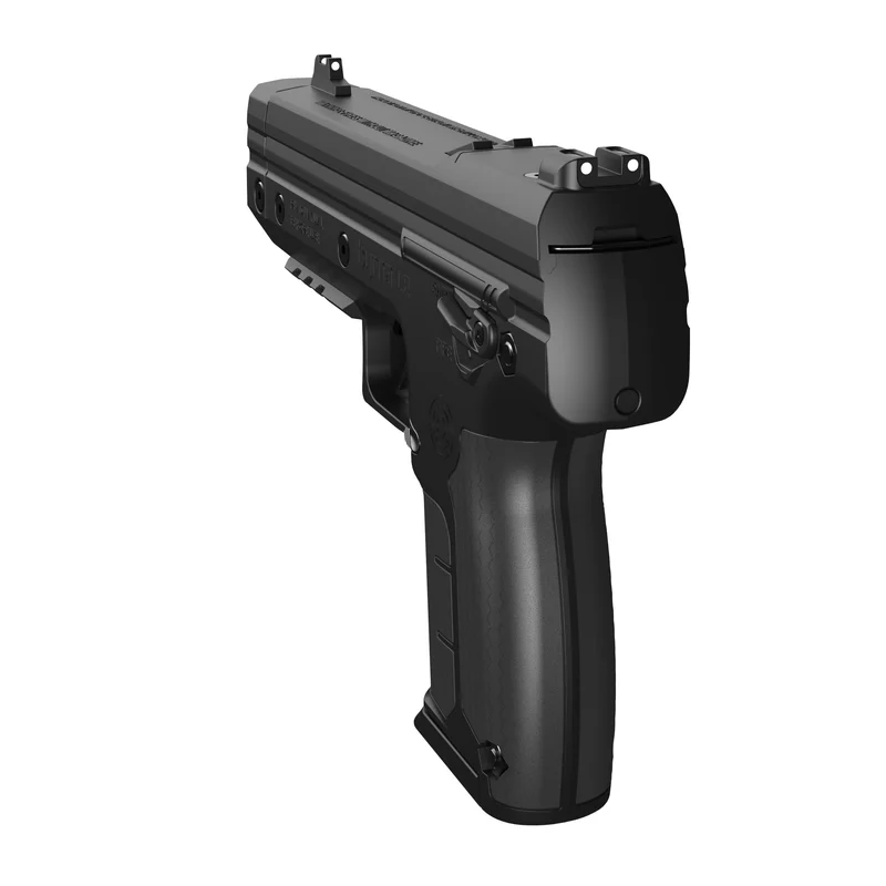 New BYRNA LE Gen. 2 – Non-Lethal Pepper Gun / CO₂ Launcher (Free Holster w/ Purchase) 8 S.A. Self Defense Black Byrna LE Gen 2 new model Black Back Sights Shown