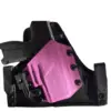 S.A. Self Defense Holster IWB and OWB with backing for Byrna CL PINK WTIH CL