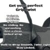 Twist the goon tape to get a better grip with S.A. Self Defense goon tape