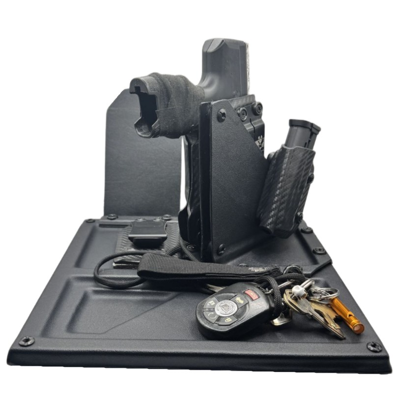 S.A. Self Defense EDC Tray with wireless charging and Magaing holster gun holster built in