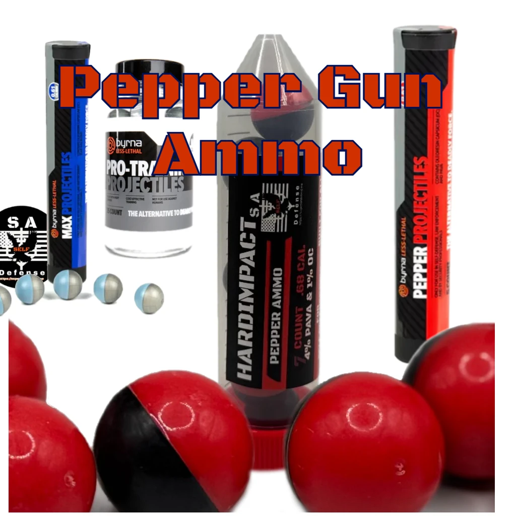 Buy pepper gun ammo .61 and .68 at sa self defense all brands