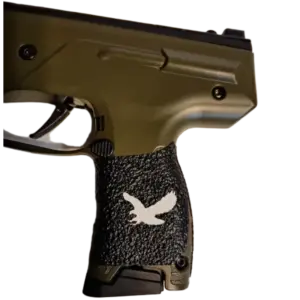 Byrna CL Handle Grip Rubber with eagle image white by S.A. Self Defense