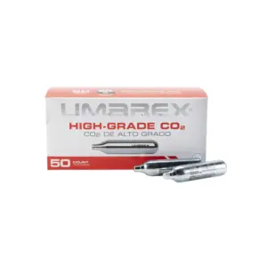 Umarex 12 Gram CO2 Cartridges 50 Count for Byrna and P2P Front View