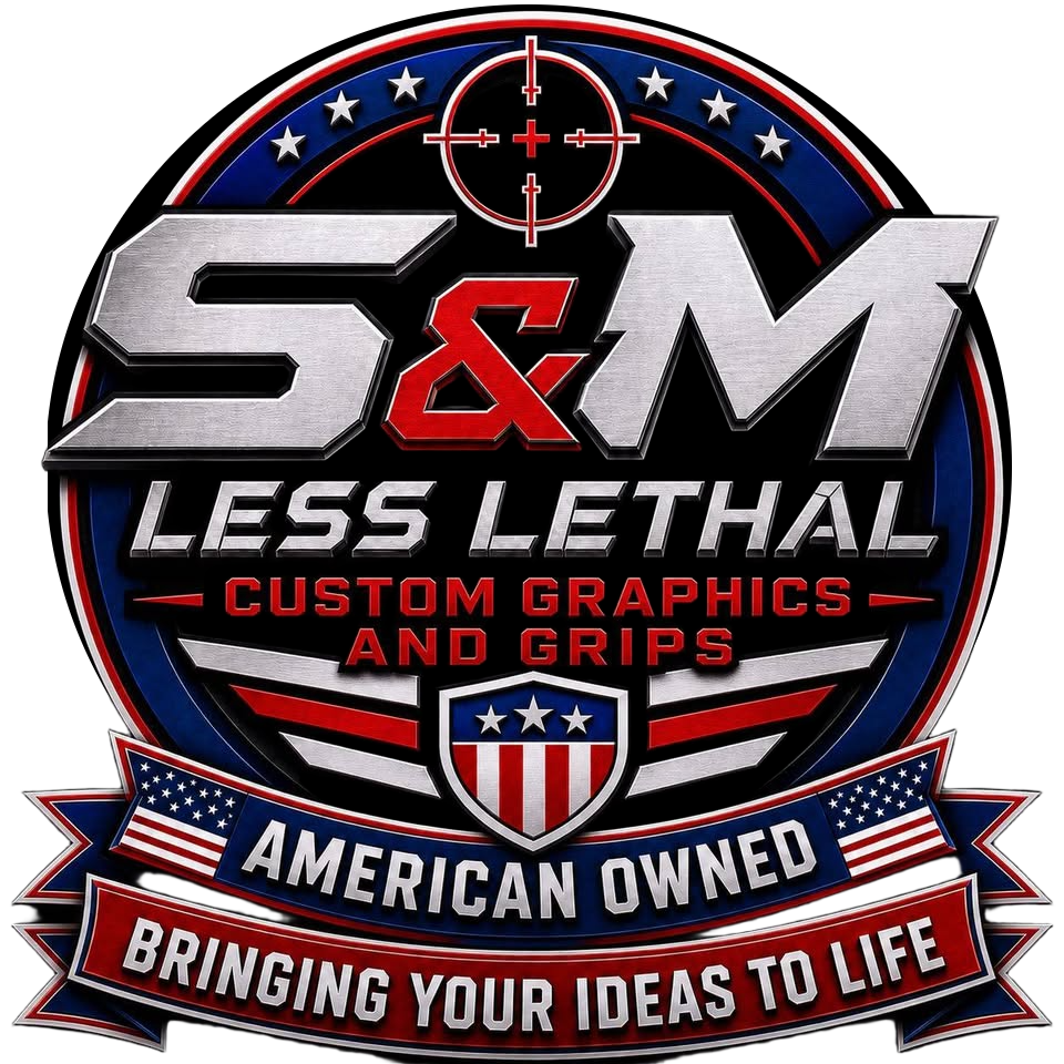 S and M Less Lethal Custom Graphics logo