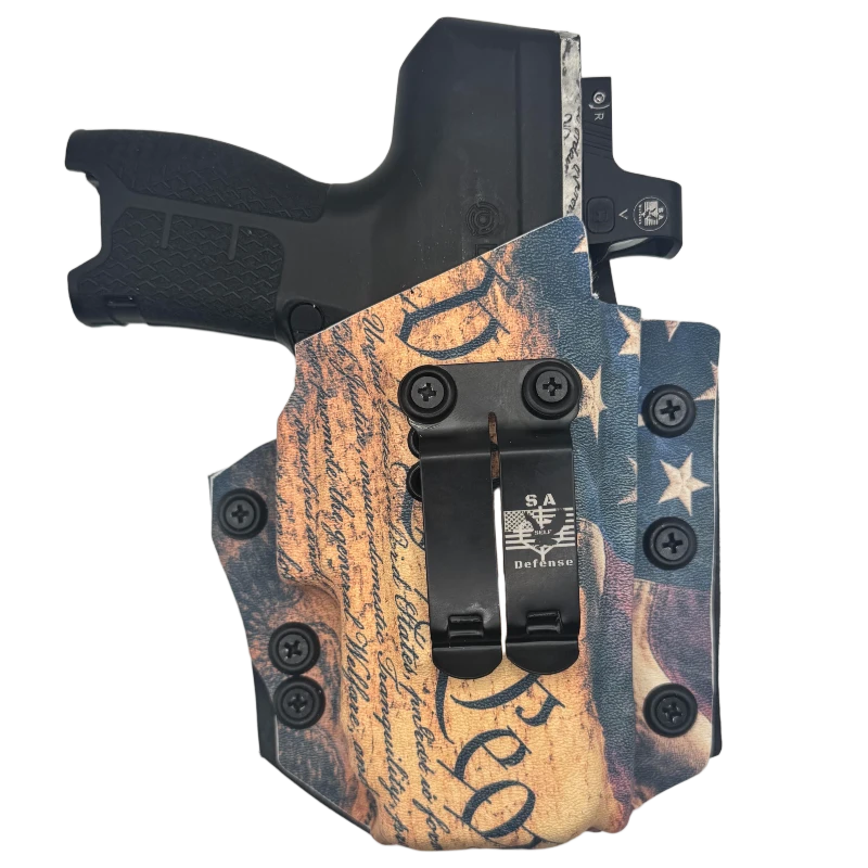 The Byrna EP Discontinued with Honors. Updated 4/17/2025: The new Byrna CL is released 10 S.A. Self defense Infused Kydex Holster with Byrna CL XL and we the people image