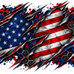 S.A. Self Defense Kydex Infused image US Flag comb