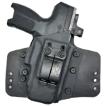 S.A. Self Defense ShadowFlex Leather Holster for Byrna CL, CL XL single mono chrome clip