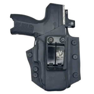 Single Clip ShadowFlex Leather Holster for Byrna CL, CL XL IWB & OWB