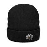 S.A. Self Defense Ribbed Knit Beanie – Embroidered Cuffed Winter Hat